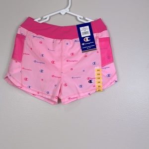 Champion Girls Shorts all over logo